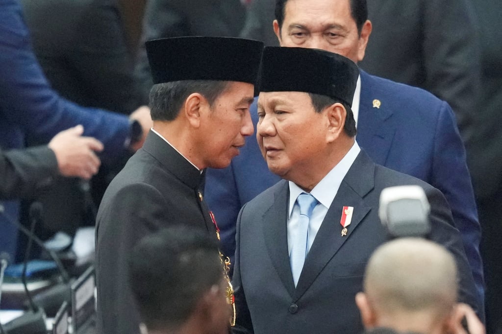 Widodo with his successor Prabowo Subianto, Indonesia’s president-elect. Photo: Reuters Widodo with his successor Prabowo Subianto, Indonesia’s president-elect. Photo: Reuters