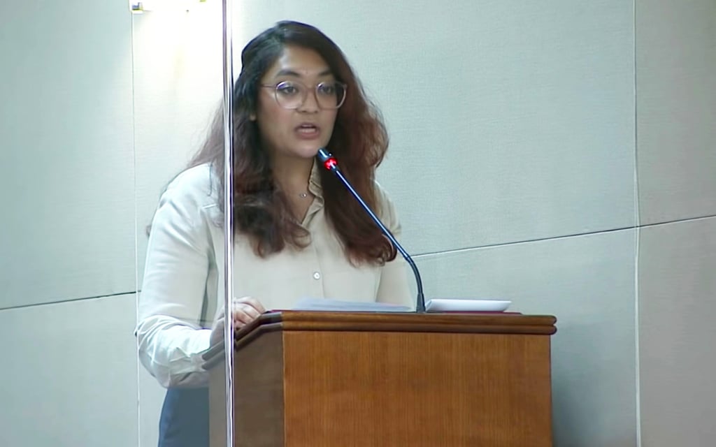 Former Workers’ Party MP Raeesah Khan was fined S$35,000 for her role in the saga after she admitted lying in parliament. Photo: Handout Former Workers’ Party MP Raeesah Khan was fined S$35,000 for her role in the saga after she admitted lying in parliament. Photo: Handout