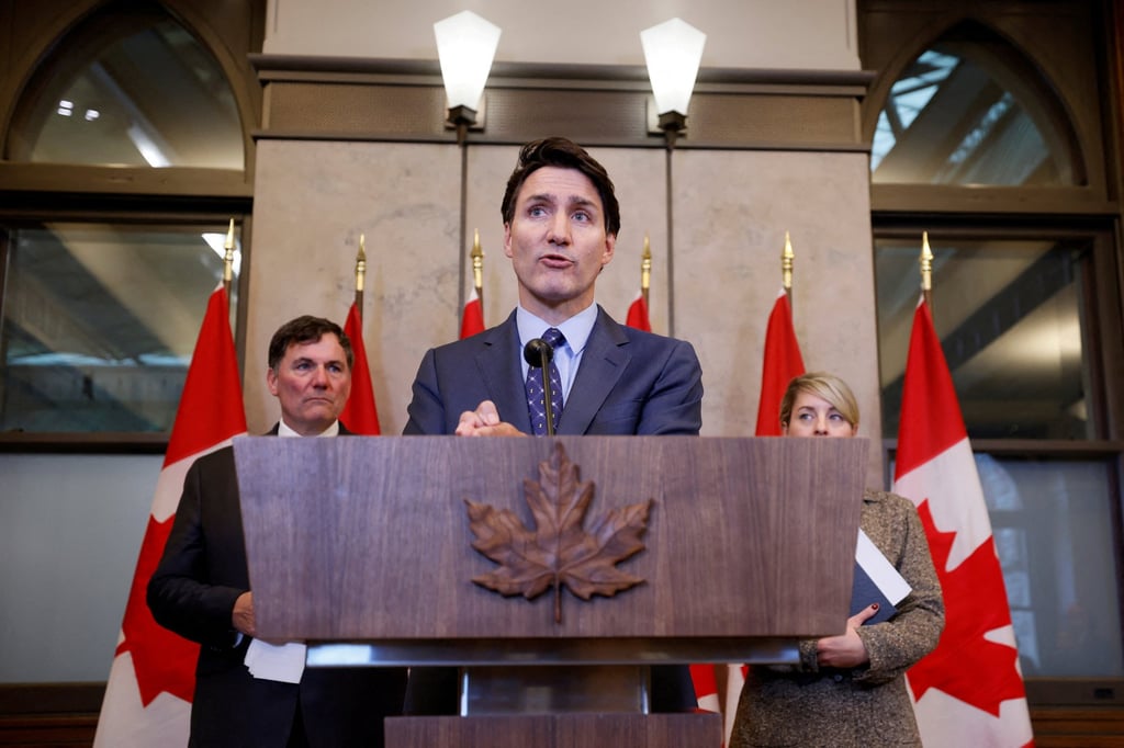 Canada’s Prime Minister Justin Trudeau on Monday. Photo: Reuters Canada’s Prime Minister Justin Trudeau on Monday. Photo: Reuters