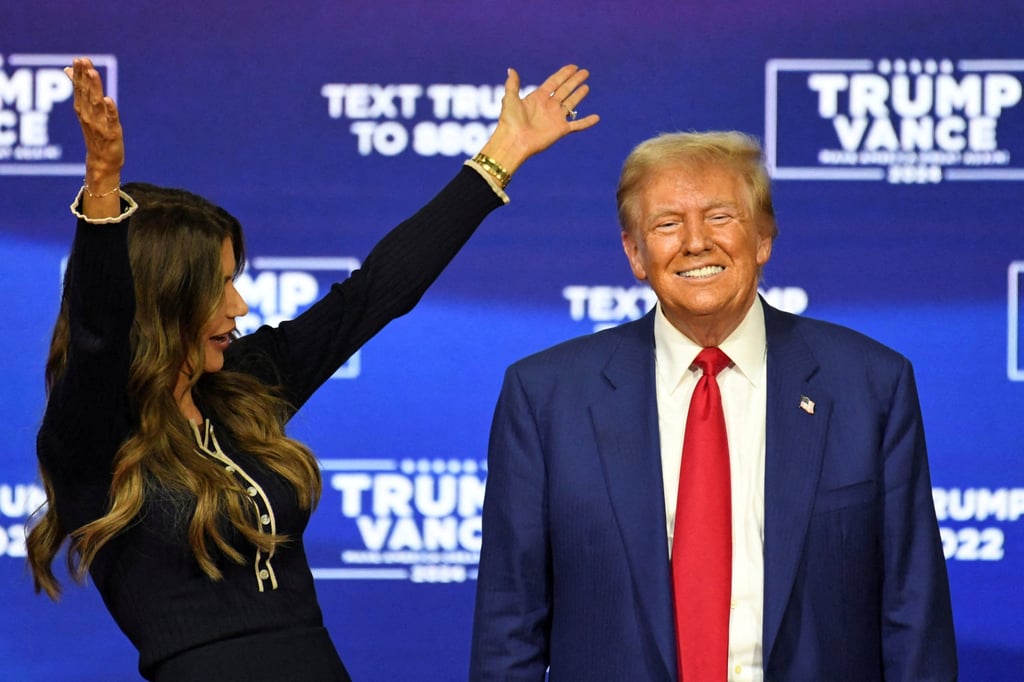 Donald Trump and South Dakota Governor Kristi Noem. Photo: Reuters Donald Trump and South Dakota Governor Kristi Noem. Photo: Reuters