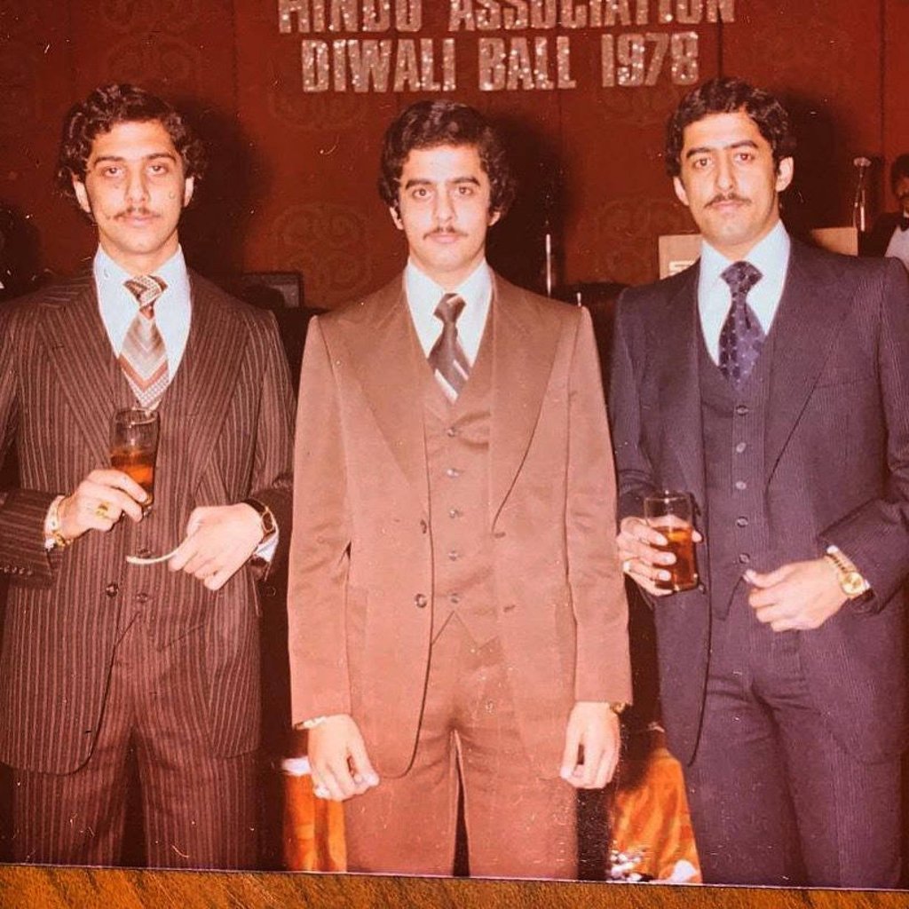 Raja Daswani and his brothers. Photo: Handout
