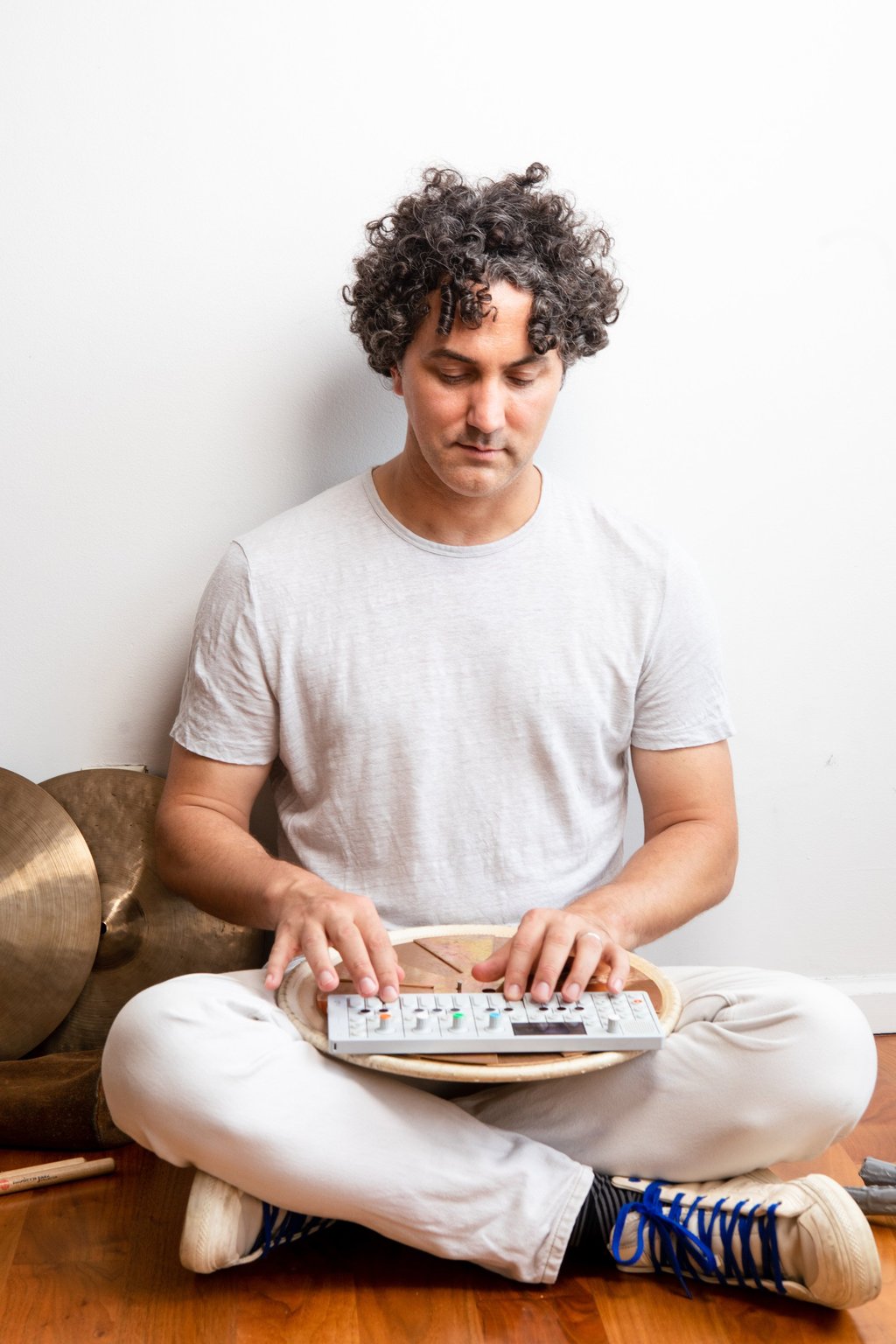 Percussionist and composer John Hadfield (above) will be performing on stage alongside clarinettist Kinan Azmeh. Photo: Mardok