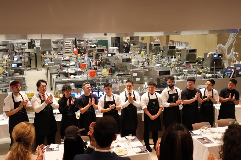 The YYY Hong Kong 2024 finalists at the October 11 lunch service competition, at the International Culinary Institute in Pok Fu Lam. Photo: Feste Group