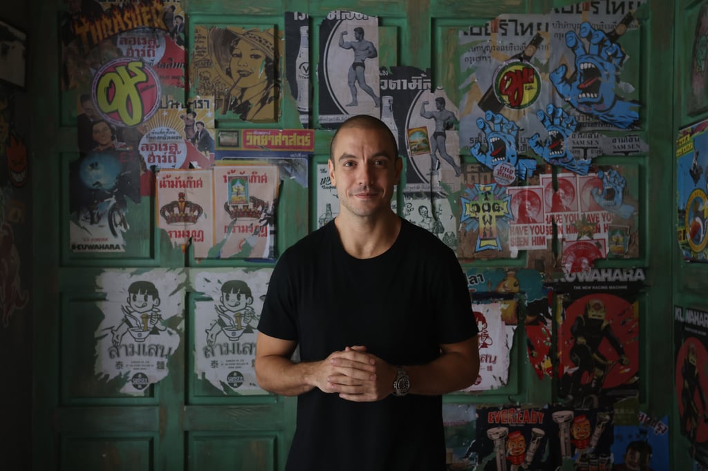 Samsen co-founder Adam Cliff at the new restaurant in Central. The chef is taking stock of which dish might define the new location. Photo: Jonathan Wong Samsen co-founder Adam Cliff at the new restaurant in Central. The chef is taking stock of which dish might define the new location. Photo: Jonathan Wong