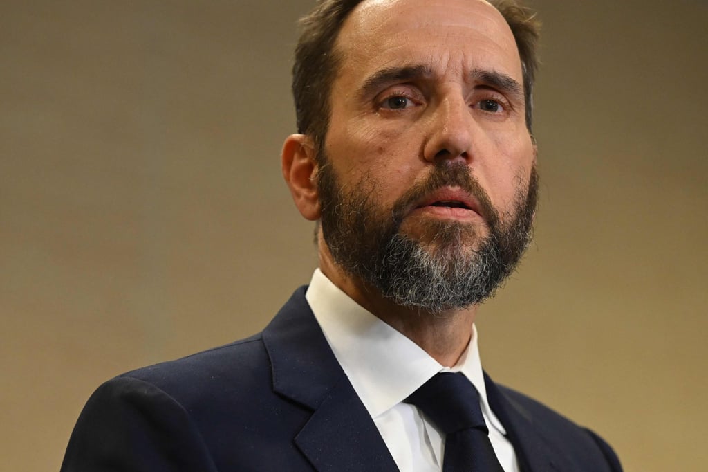 Special Counsel Jack Smith speaks to the media at the US Department of Justice building in Washington in August 2023. Photo: AFP
