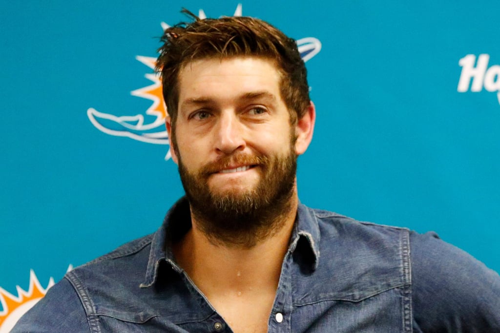 Former Miami Dolphins quarterback Jay Cutler was arrested last week on a DUI charge. Photo: AP