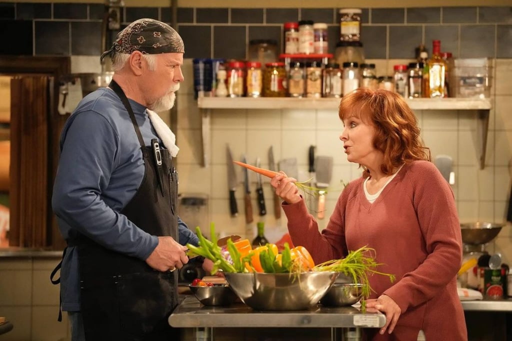 Reba McEntire’s Happy Place features Rex Linn, her real-life partner, as her romantic interest. Photo: @rexlinn13/Instagram