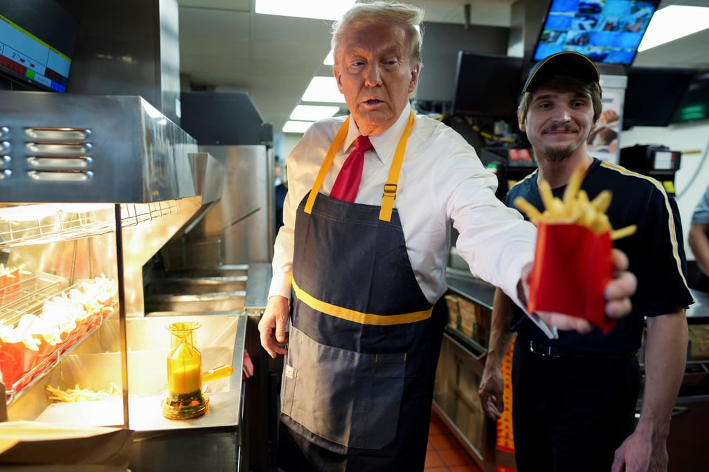 ‘I love salt!’ Trump holds photo op at McDonald’s restaurant in