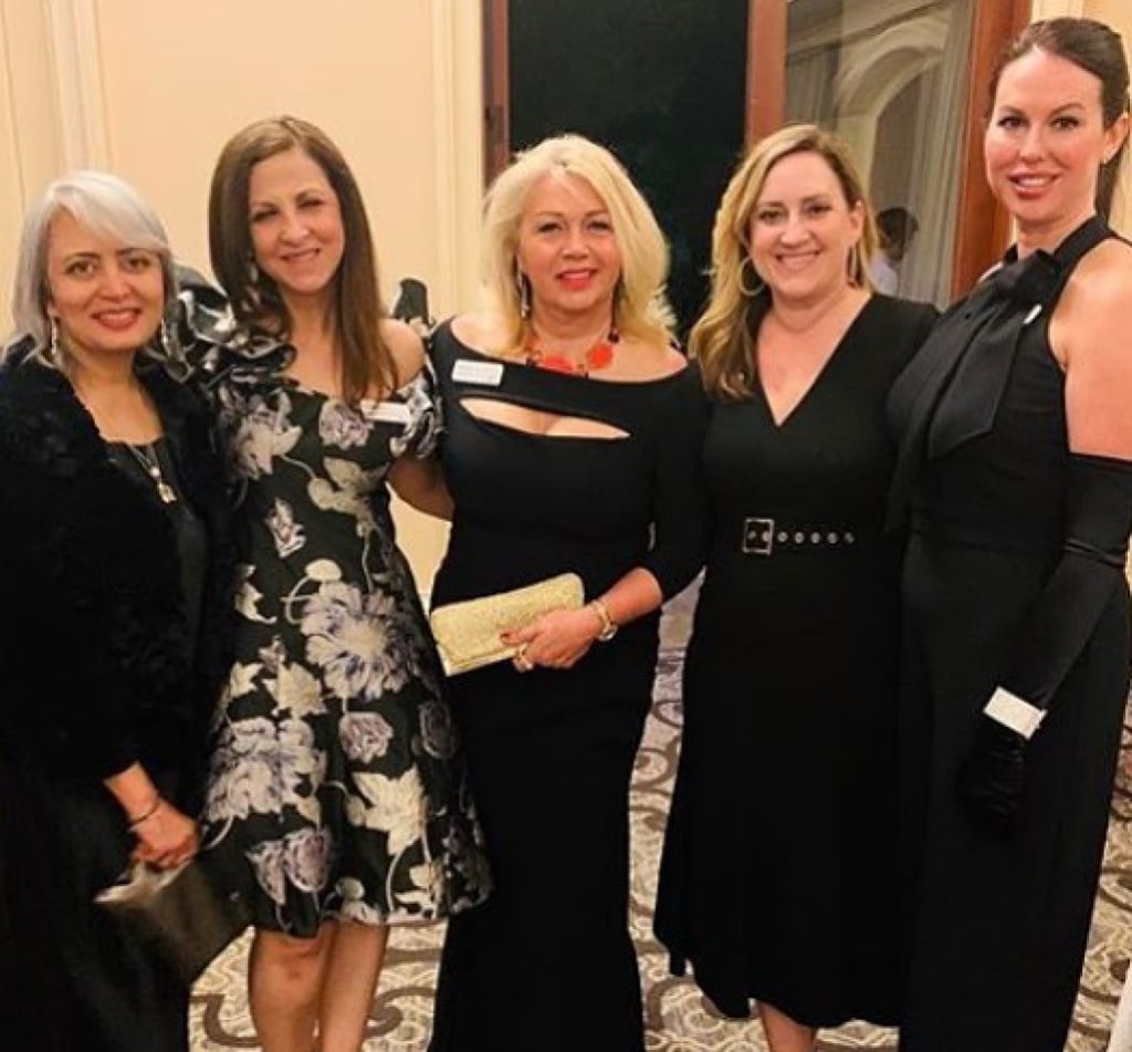 Kathryn Dean (far right) with other luxury property agents in March, 2020 – three years before she started using semaglutide. Photo: Instagram/kathryndeanrealtor Kathryn Dean (far right) with other luxury property agents in March, 2020 – three years before she started using semaglutide. Photo: Instagram/kathryndeanrealtor