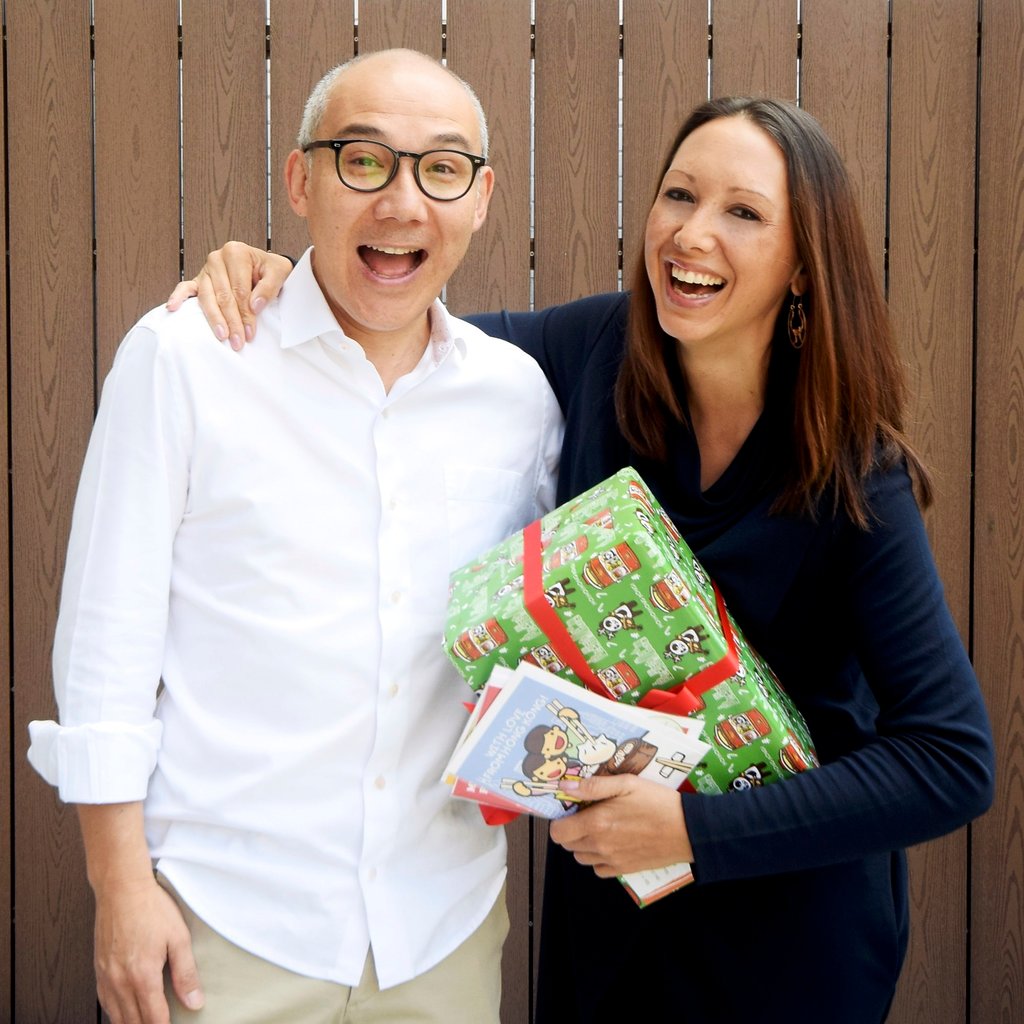 Simon and Claire Yates on the roof terrace of their first office space at 299 Queen’s Road Central, Hong Kong. Photo: courtesy of Claire Yates