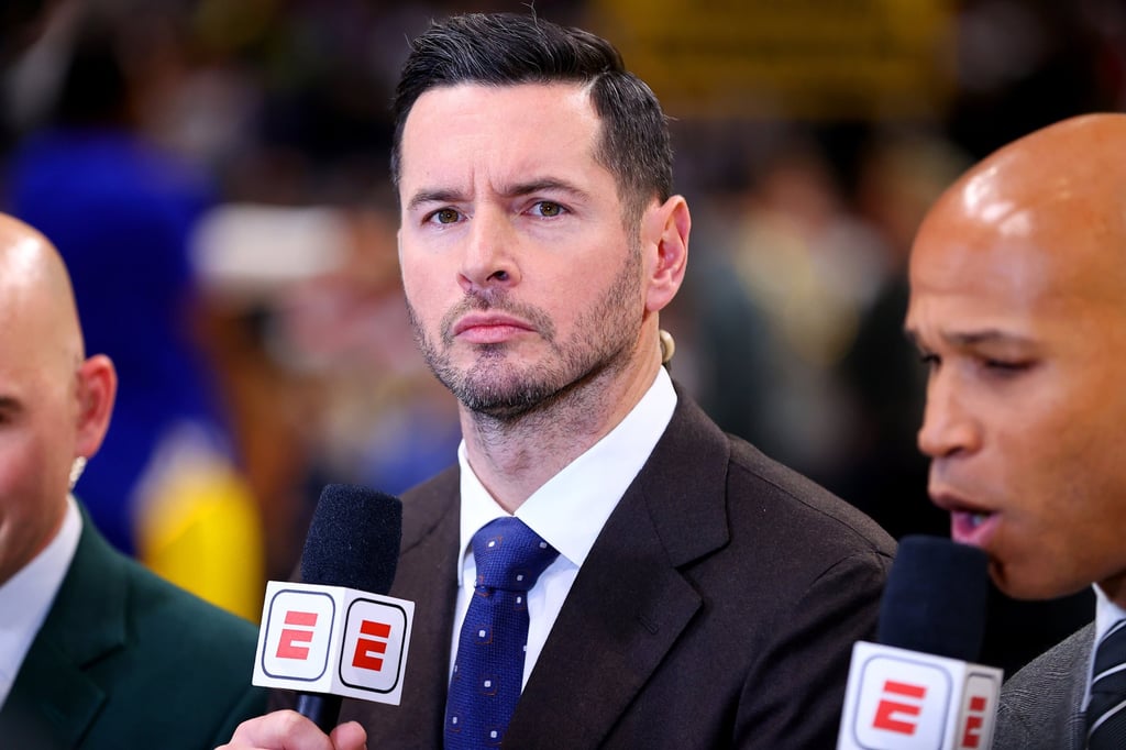Former NBA player J.J. Redick, pictured in December 2023, also now works for ESPN. Photo: Getty Images/TNS Former NBA player J.J. Redick, pictured in December 2023, also now works for ESPN. Photo: Getty Images/TNS