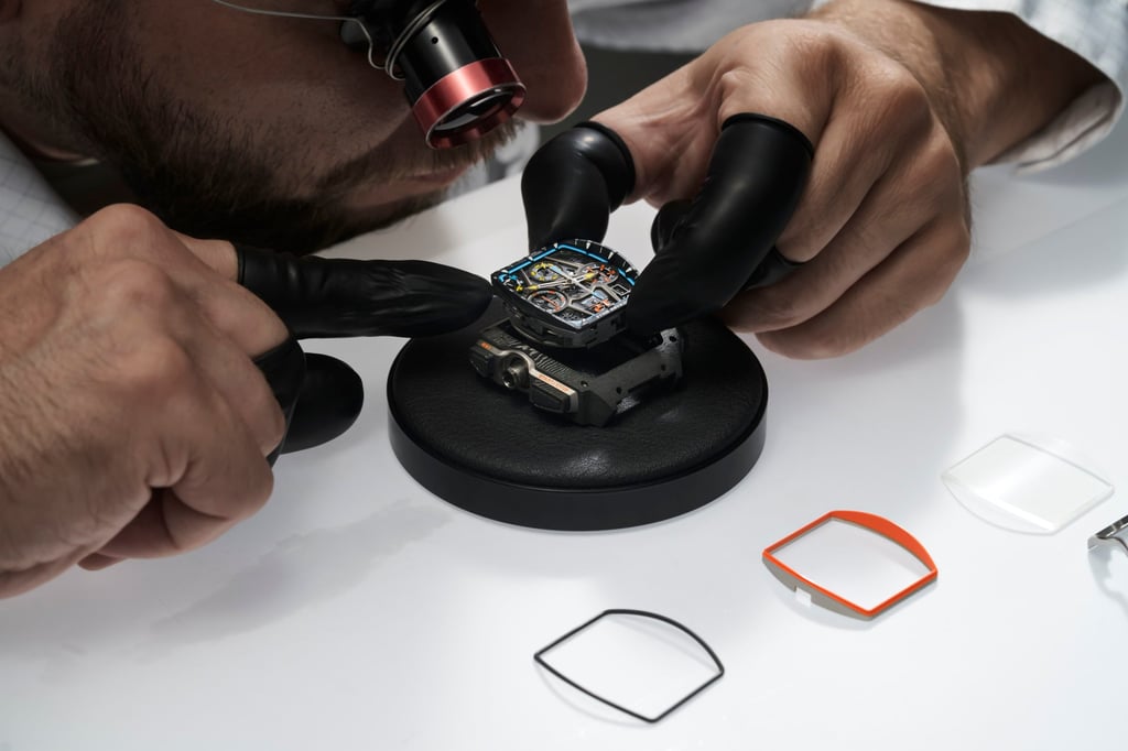 Crafting the Richard Mille RM 65-01 McLaren W1’s two bezels was among the challenges involved in the timepiece’s construction