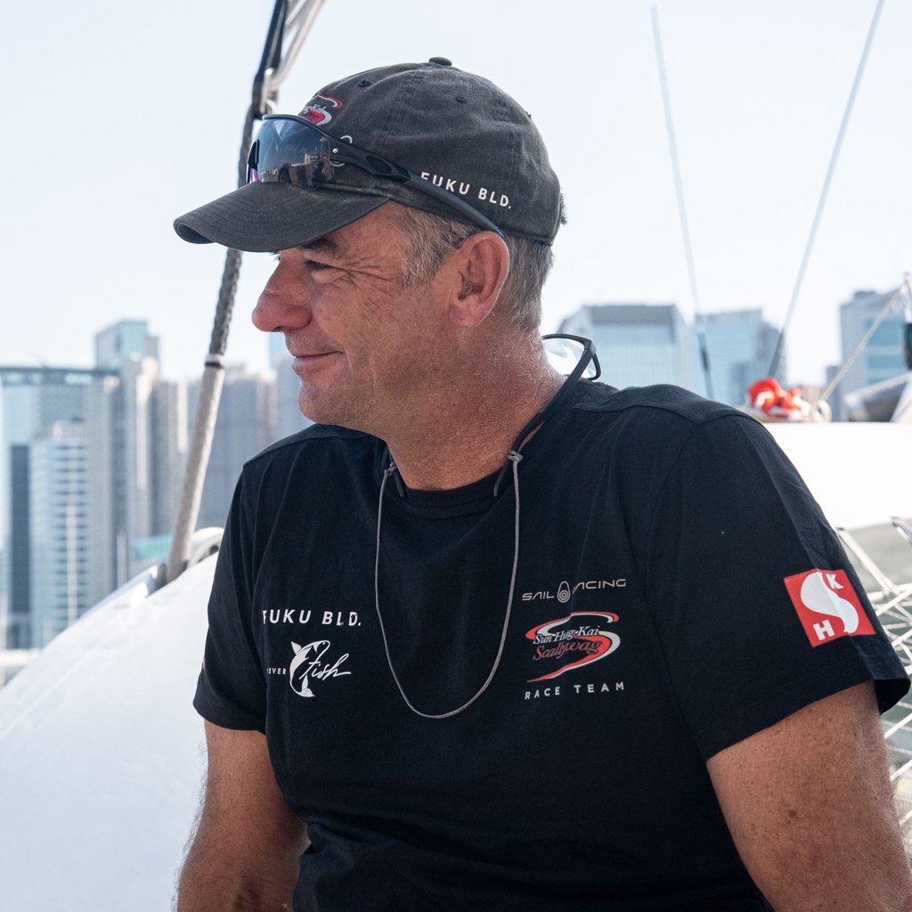 The supermaxi Scallywag 100 is captained by Australian David Witt. Photo: Takumi Photography