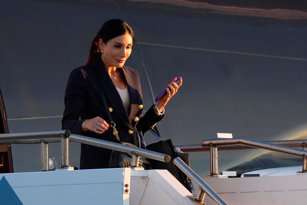 Laura Loomer caught public attention by arriving in Philadelphia with Donald Trump for September’s presidential debate. Photo: AP