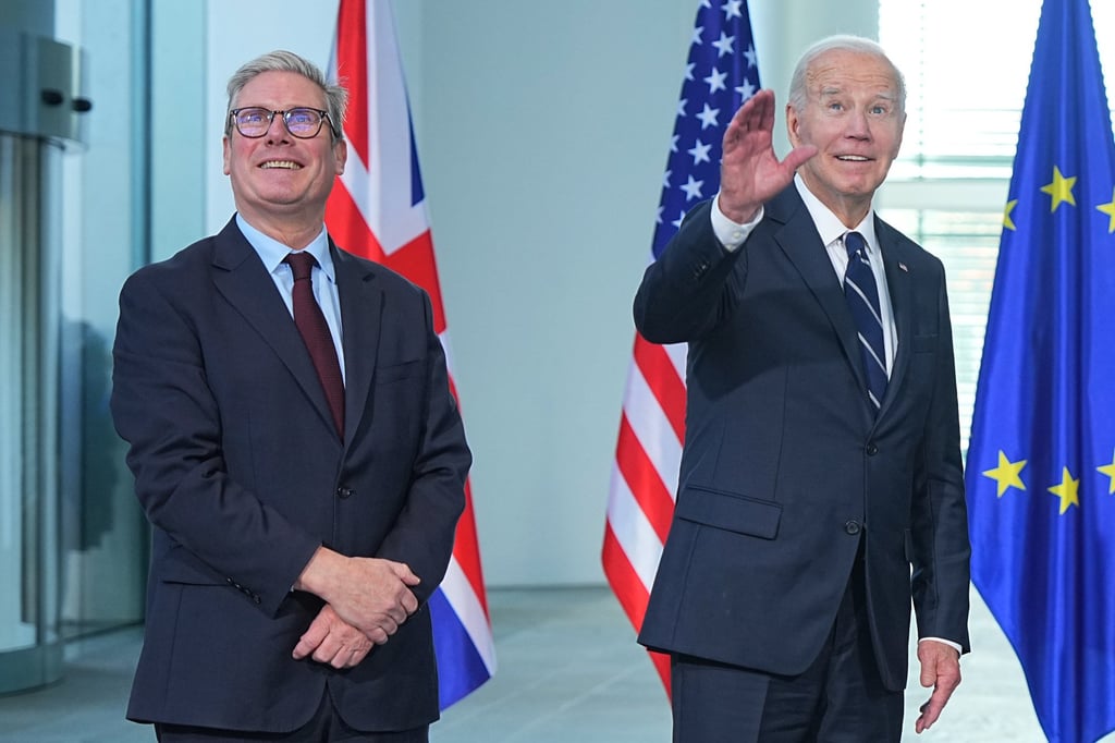 UK Prime Minister Keir Starmer and US President Joe Biden in Berlin last week. Photo: dpa UK Prime Minister Keir Starmer and US President Joe Biden in Berlin last week. Photo: dpa