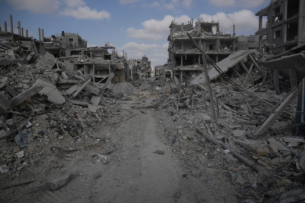 Roughly a quarter of all structures in Gaza have been destroyed or severely damaged. File photo: AP Roughly a quarter of all structures in Gaza have been destroyed or severely damaged. File photo: AP