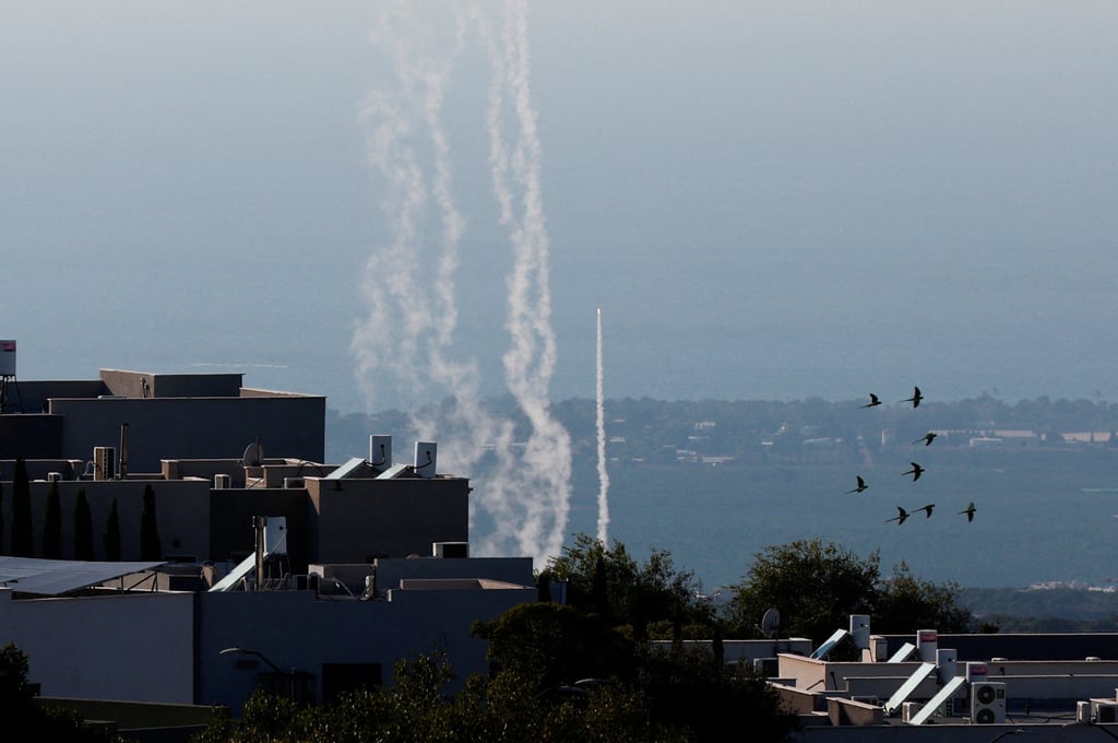 Israel’s Iron Dome anti-missile system operates for interceptions, as seen from near Ein Ya’akov, northern Israel. Photo: Reuters