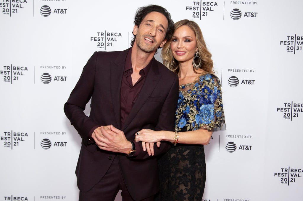 Adrien Brody (left) and Georgina Chapman at the Clean premiere during the 2021 Tribeca Festival in New York. Photo: Getty Images for Tribeca Festival/TNS Adrien Brody (left) and Georgina Chapman at the Clean premiere during the 2021 Tribeca Festival in New York. Photo: Getty Images for Tribeca Festival/TNS