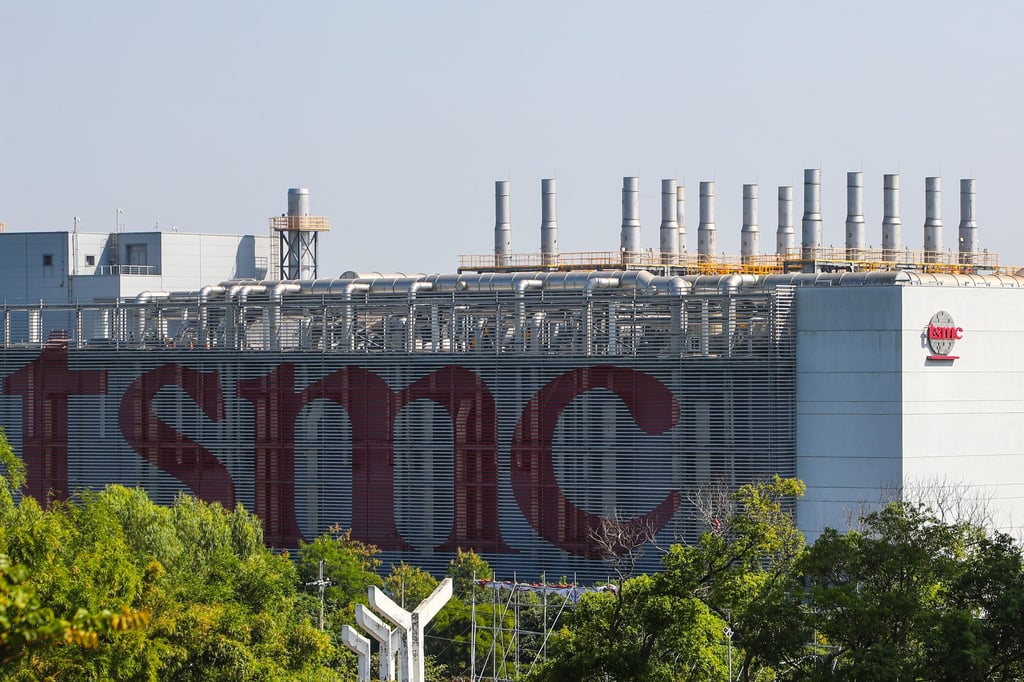 The logo of TSMC outside one of its facilities in Taichung, Taiwan, on December 2, 2019. Photo: Shutterstock The logo of TSMC outside one of its facilities in Taichung, Taiwan, on December 2, 2019. Photo: Shutterstock