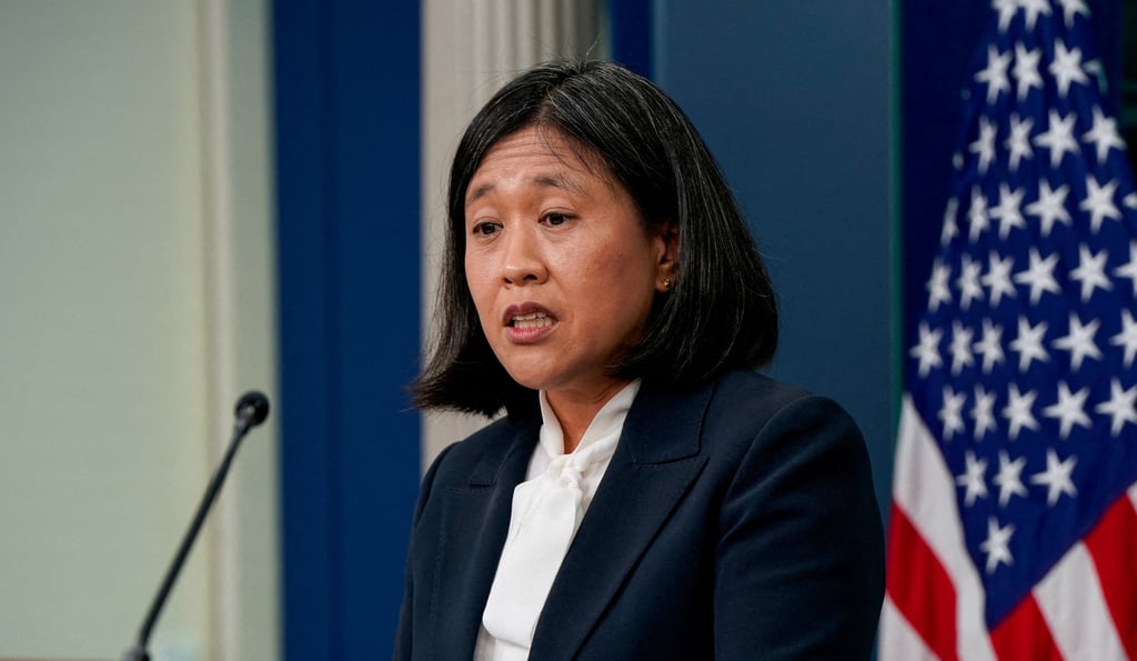 US Trade Representative Katherine Tai urged Brazilian officials to evaluate the risks of joining China’s Belt and Road Initiative. Photo: Reuters US Trade Representative Katherine Tai urged Brazilian officials to evaluate the risks of joining China’s Belt and Road Initiative. Photo: Reuters