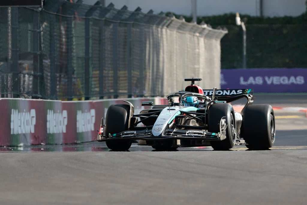 British driver George Russell in action during the second practice session for the Formula One Mexico Grand Prix. Photo: EPA-EFE