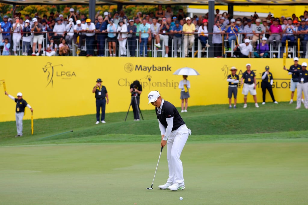 Yin shot a birdie on her final hole to win by one stroke from Thailand’s Jeeno Thitikul. Photo: EPA-EFE Yin shot a birdie on her final hole to win by one stroke from Thailand’s Jeeno Thitikul. Photo: EPA-EFE
