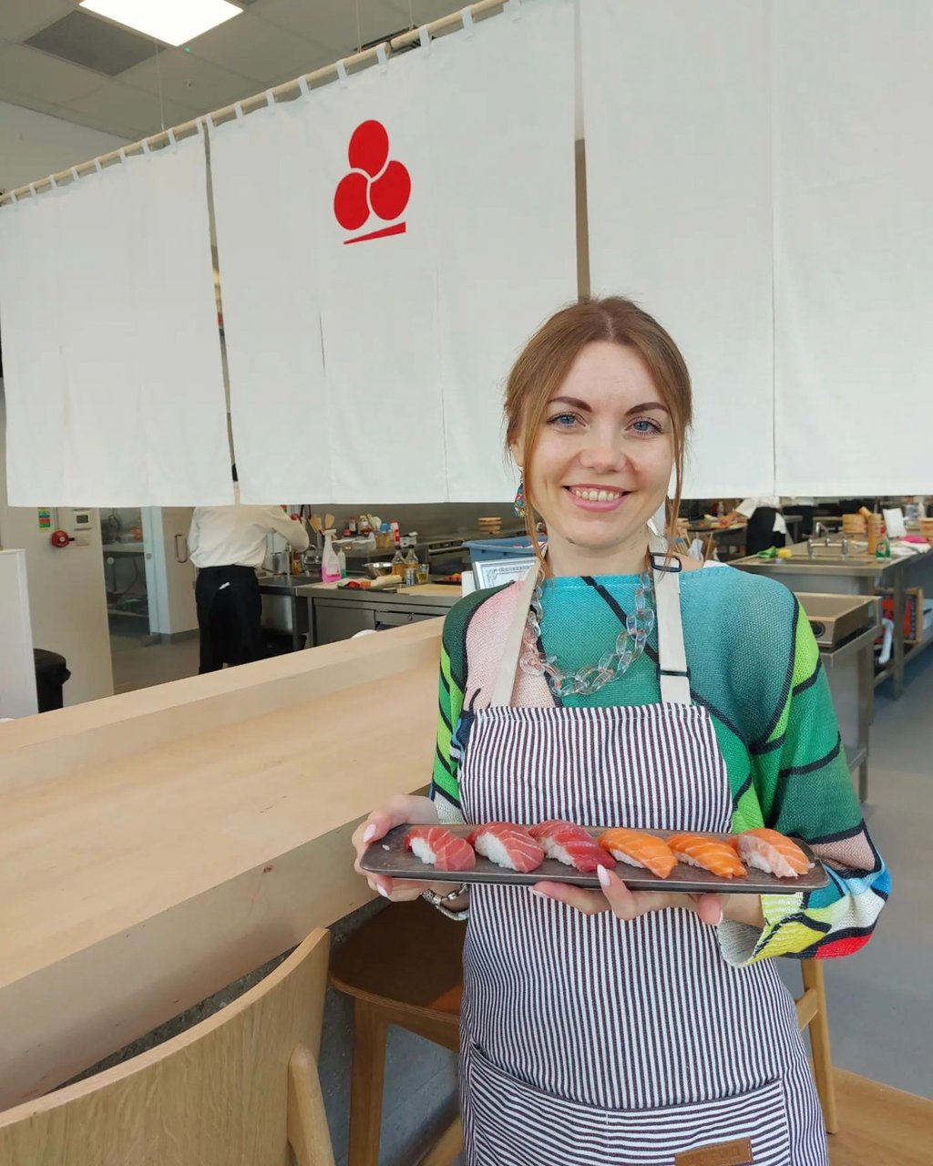 Students learn the art of Japanese food preparation at the London branch of the Tokyo College of Sushi & Washoku. Photo: Instagram/sushicollegeuk Students learn the art of Japanese food preparation at the London branch of the Tokyo College of Sushi & Washoku. Photo: Instagram/sushicollegeuk