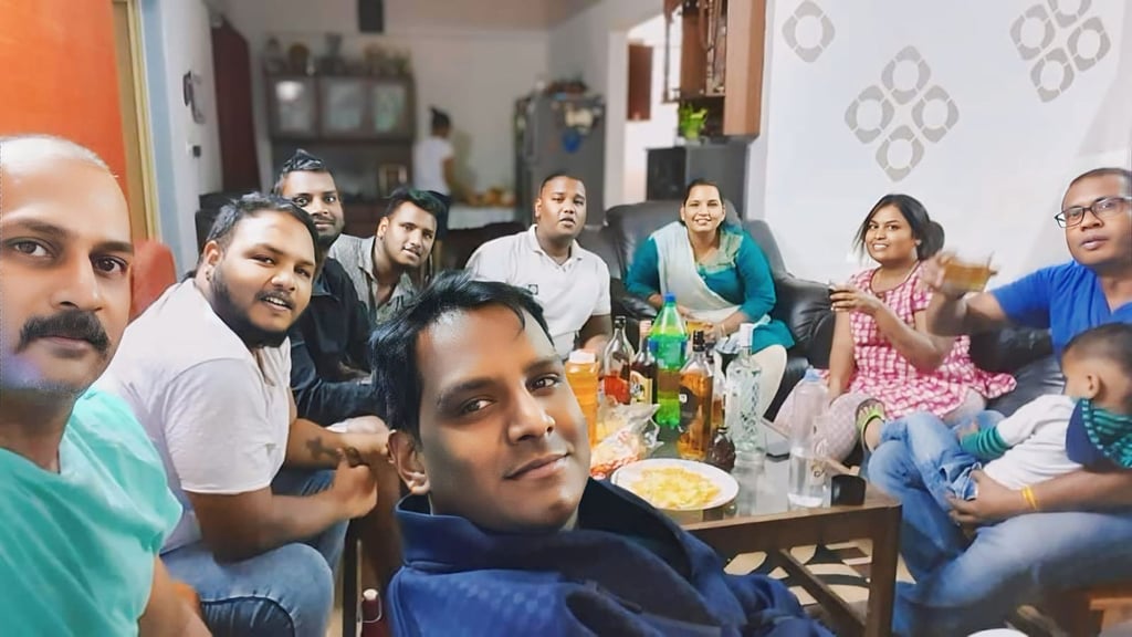 Sandeep Kumar with his family. Photo: courtesy of Sandeep Kumar
