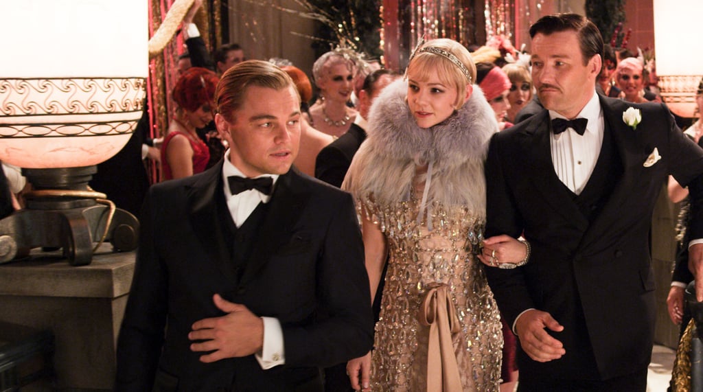 Leonardo DiCaprio as Jay Gatsby, Carey Mulligan as a bejewelled Daisy Buchanan, and Joel Edgerton as Tom Buchanan in The Great Gatsby. Photo: AP Photo