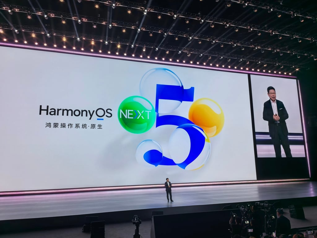 Yu Chengdong, Huawei’s executive director, speaks at the launch event of HarmonyOS NEXT in Shenzhen, Oct. 22, 2024. Photo: Xinhua Yu Chengdong, Huawei’s executive director, speaks at the launch event of HarmonyOS NEXT in Shenzhen, Oct. 22, 2024. Photo: Xinhua