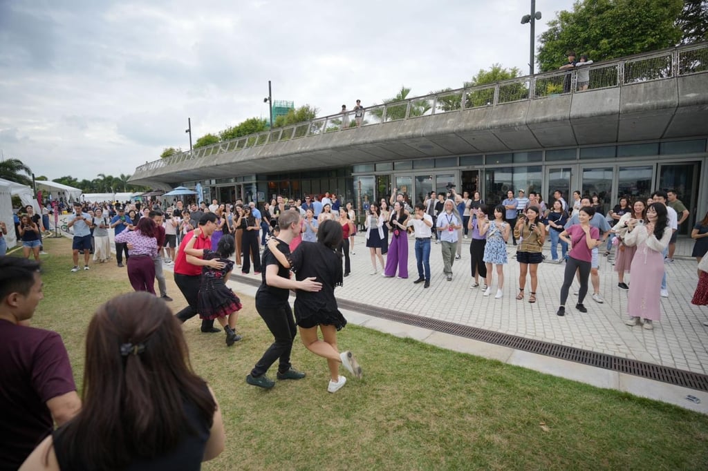 People dance at the Freespace Jazz Fest 2024. Photo: West Kowloon Cultural District Authority