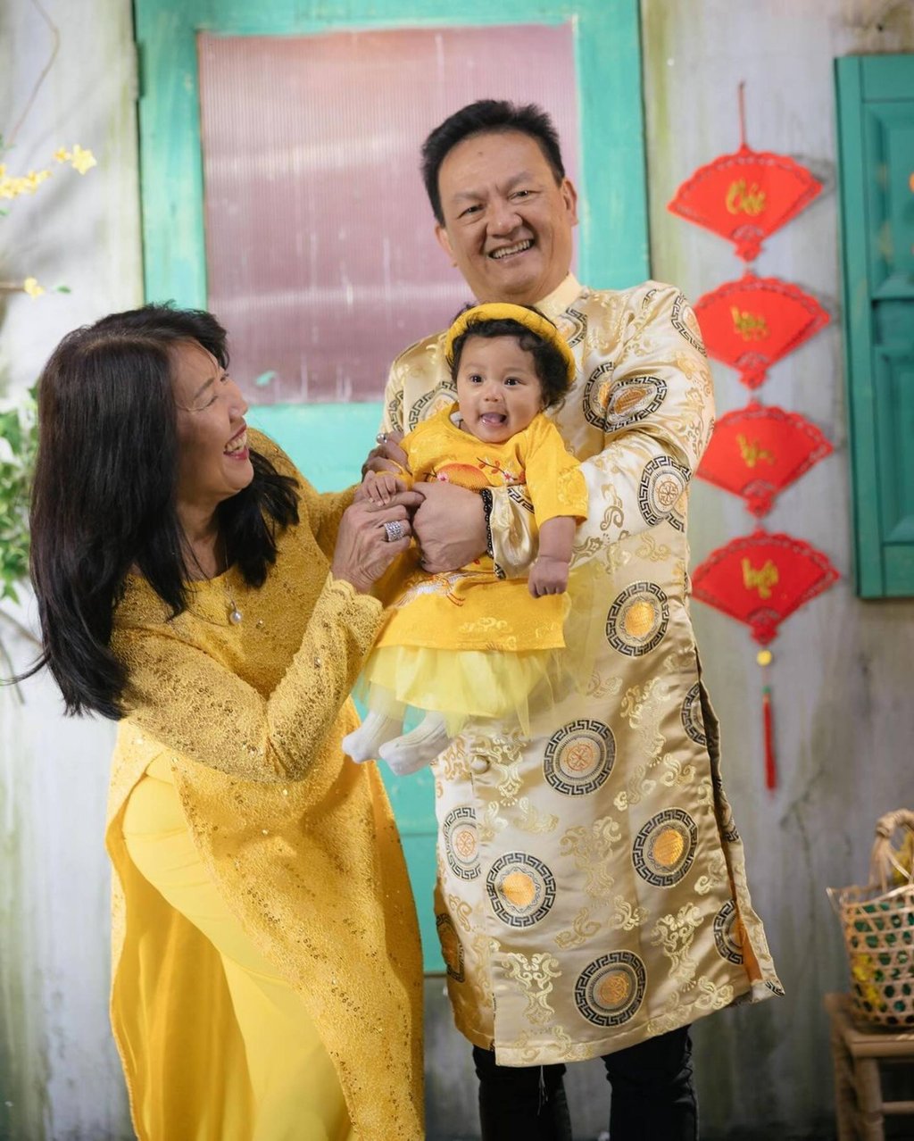 Baby Love Combs at four months old celebrating Lunar New Year in 2023. Photo: @loveseancombs/Instagram
