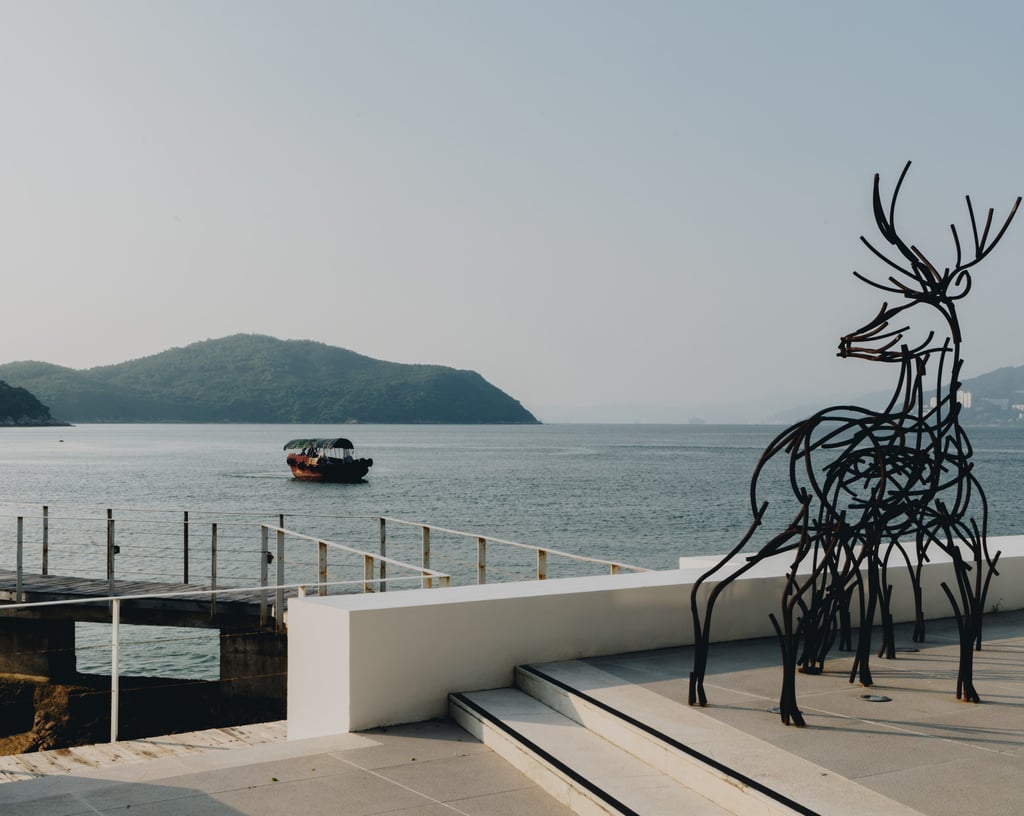 Deer sculptures on the patio hint at Luk Chau’s past. Photo: Jocelyn Tam