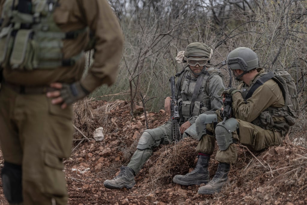 Israeli soldiers in the southern Lebanese village of Naqoura along the border with Israel. Photo: Ilia Yefimovich/dpa Israeli soldiers in the southern Lebanese village of Naqoura along the border with Israel. Photo: Ilia Yefimovich/dpa