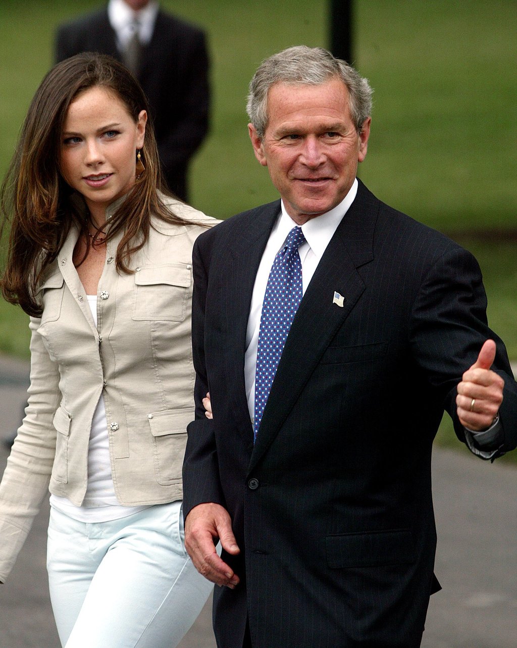 Then President George W. Bush with his daughter Barbara Bush at the White House, in 2004. Photo: AP Then President George W. Bush with his daughter Barbara Bush at the White House, in 2004. Photo: AP