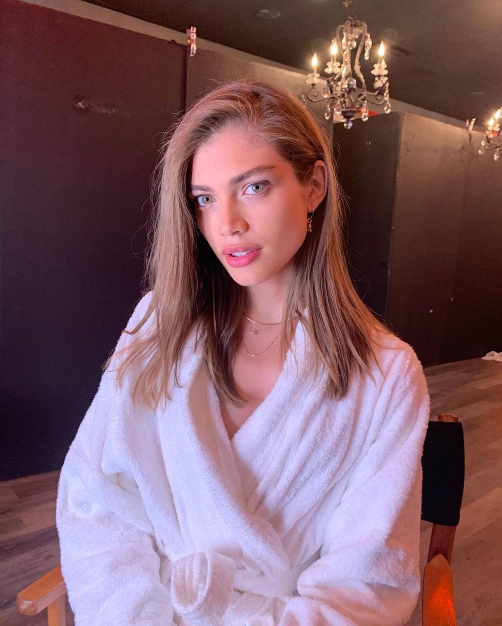 In August 2019, Valentina Sampaio teased her history-defining collaboration with Victoria’s Secret with this behind-the-scenes picture. Photo: @valentts/Instagram