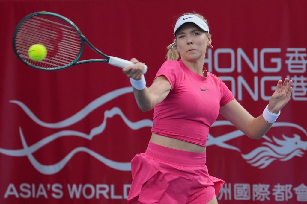 Katie Boulter had no answer to Diana Shnaider’s dominant performance. Photo: May Tse Katie Boulter had no answer to Diana Shnaider’s dominant performance. Photo: May Tse