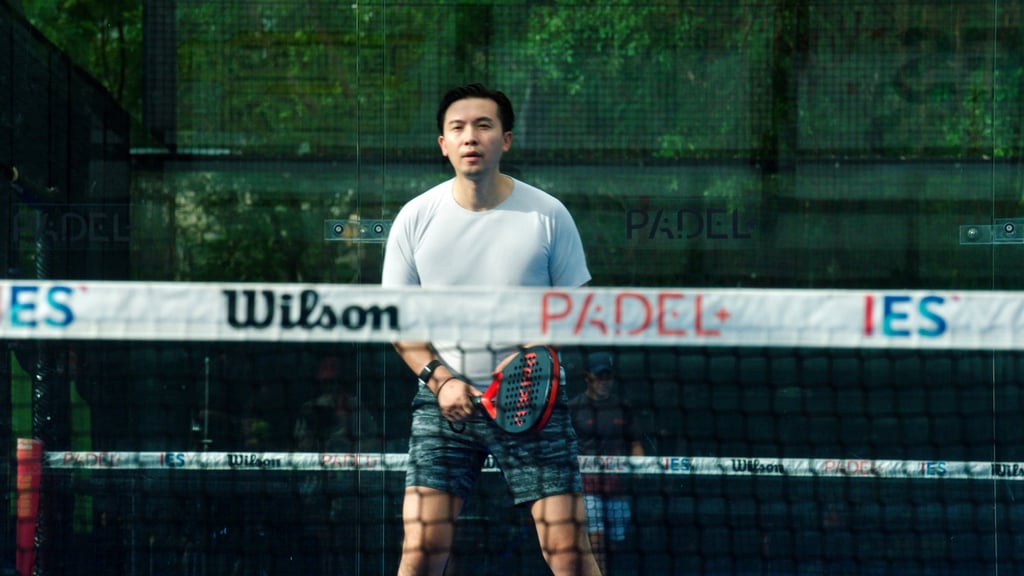 Keen padel player Patrick Tsang likes to challenge himself in physical pursuits, including carrying out ‘200 burpees for 30 days’ and climbing Mount Kenya in aid of charity.