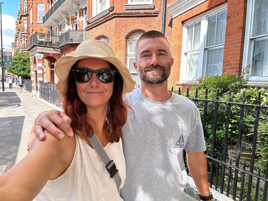 Brandon Jenner with his wife, Cayley Stoker. Photo: @brandonjenner/Instagram