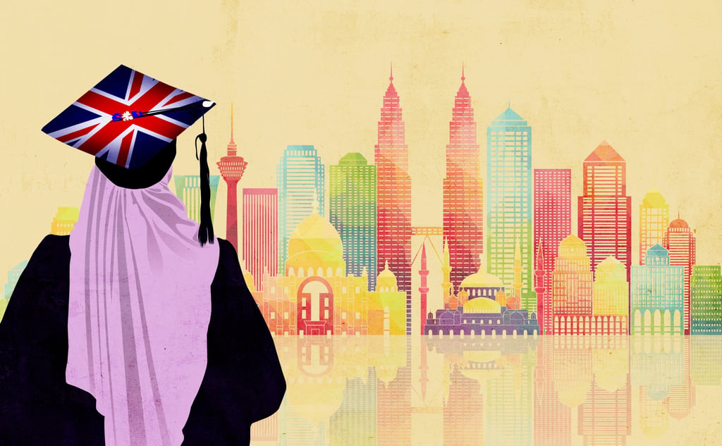 Aspirations, class and the Malaysian dream of a British education. Illustration: Huy Truong