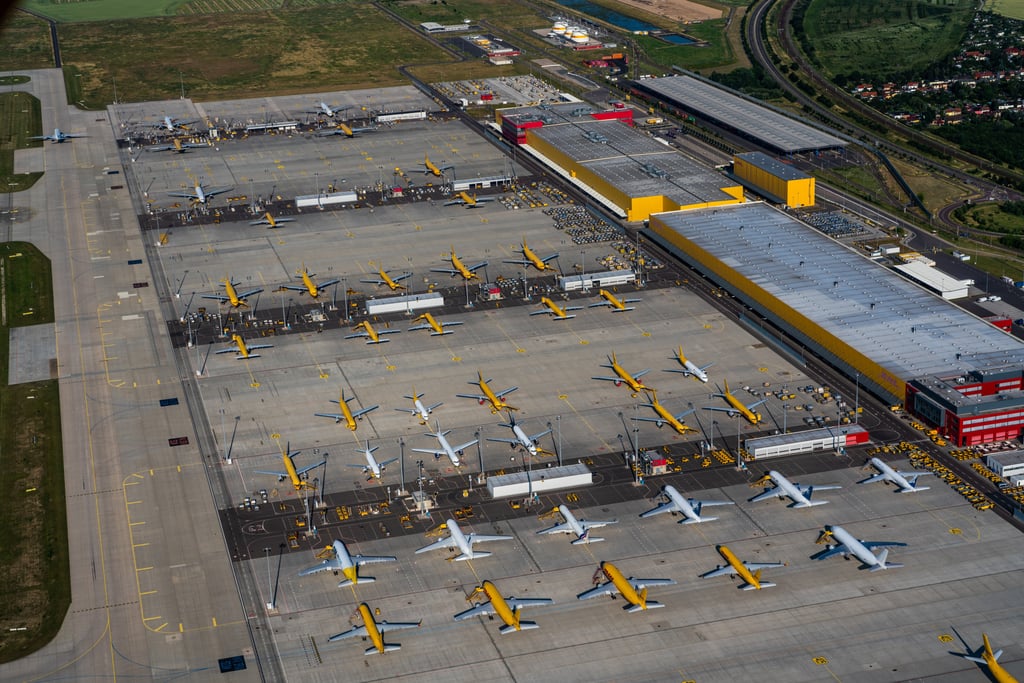 A DHL cargo hub in Leipzig, Germany. Photo: Shutterstock A DHL cargo hub in Leipzig, Germany. Photo: Shutterstock