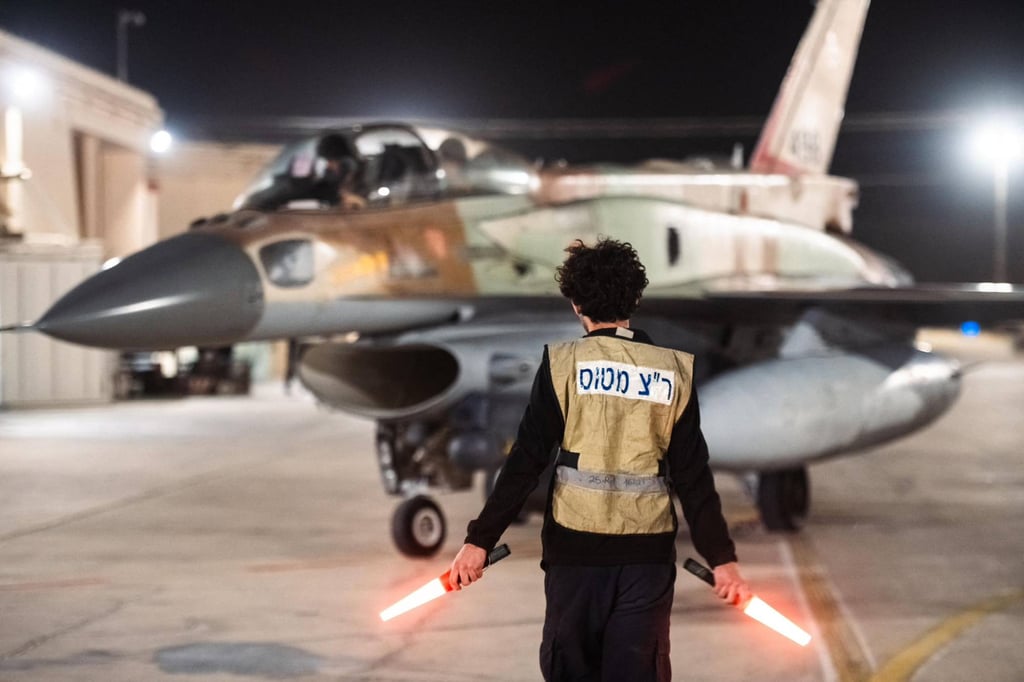 An Israeli fighter jet at an undisclosed location in Israel on October 26. Photo: Israeli Army via AFP An Israeli fighter jet at an undisclosed location in Israel on October 26. Photo: Israeli Army via AFP