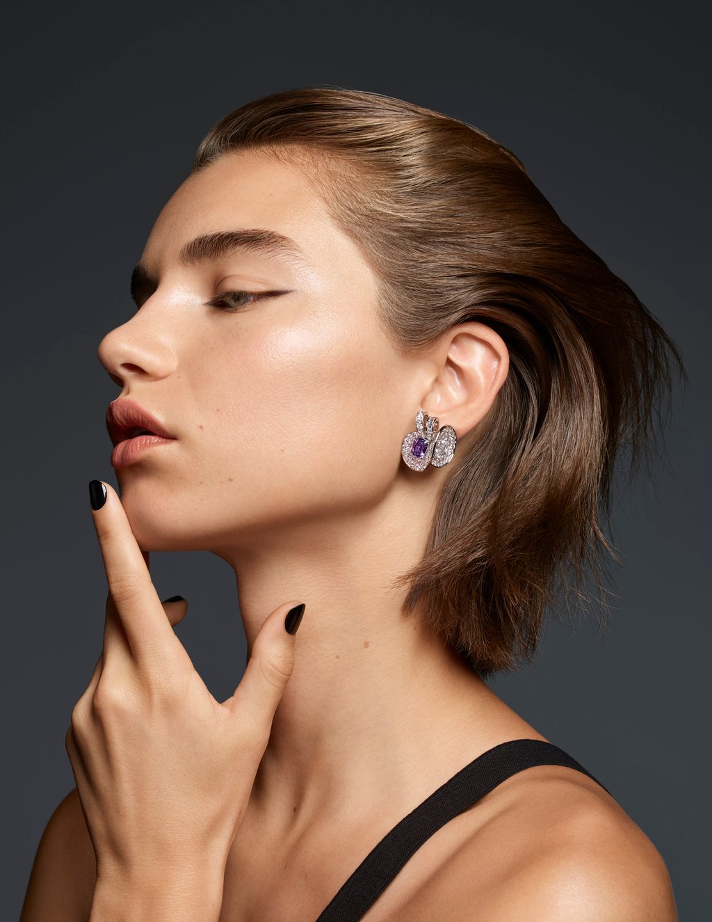 Earring: Tiffany & Co. Bralette: Dior