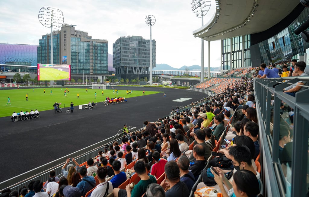 Some 1,500 people turned out for the first test event at Kai Tak Youth Sports Ground. Photo: Sam Tsang