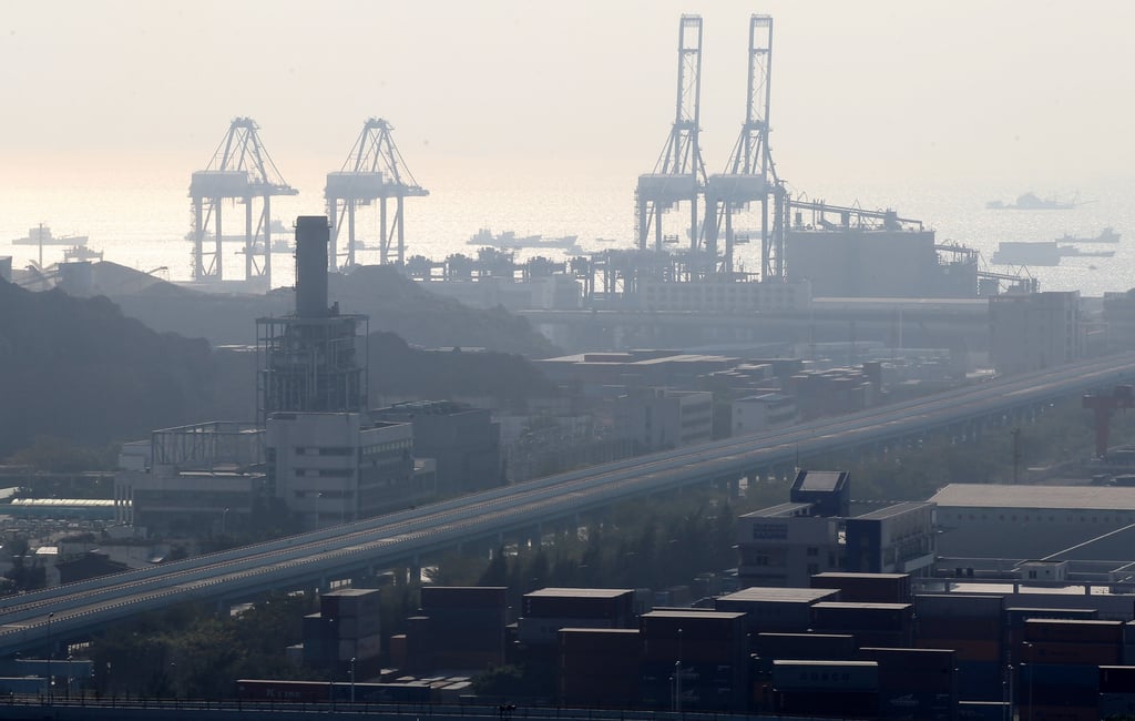 A bird’s-eye view of Mawan terminal, part of the vast Port of Shenzhen in southern Guangdong province. Photo: SCMP A bird’s-eye view of Mawan terminal, part of the vast Port of Shenzhen in southern Guangdong province. Photo: SCMP