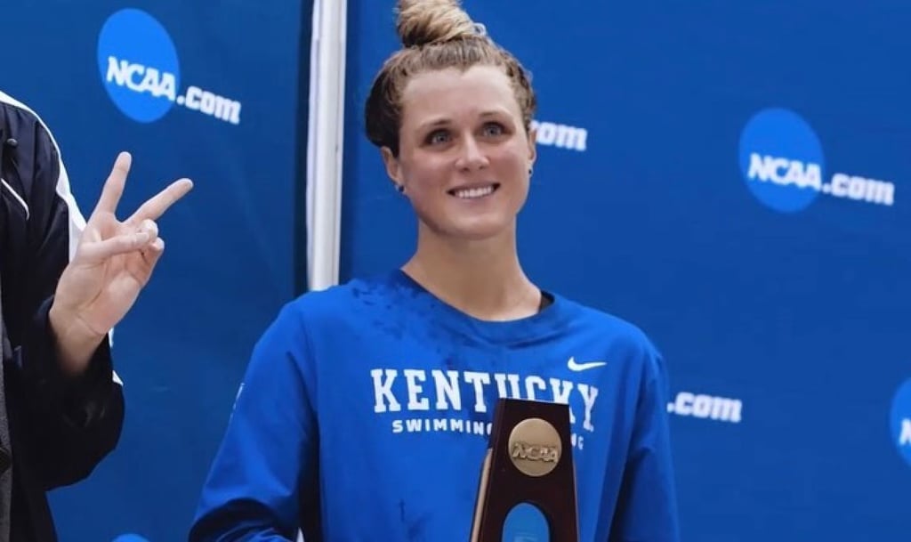 NCAA swimming star Riley Gaines in her University of Kentucky days NCAA swimming star Riley Gaines in her University of Kentucky days