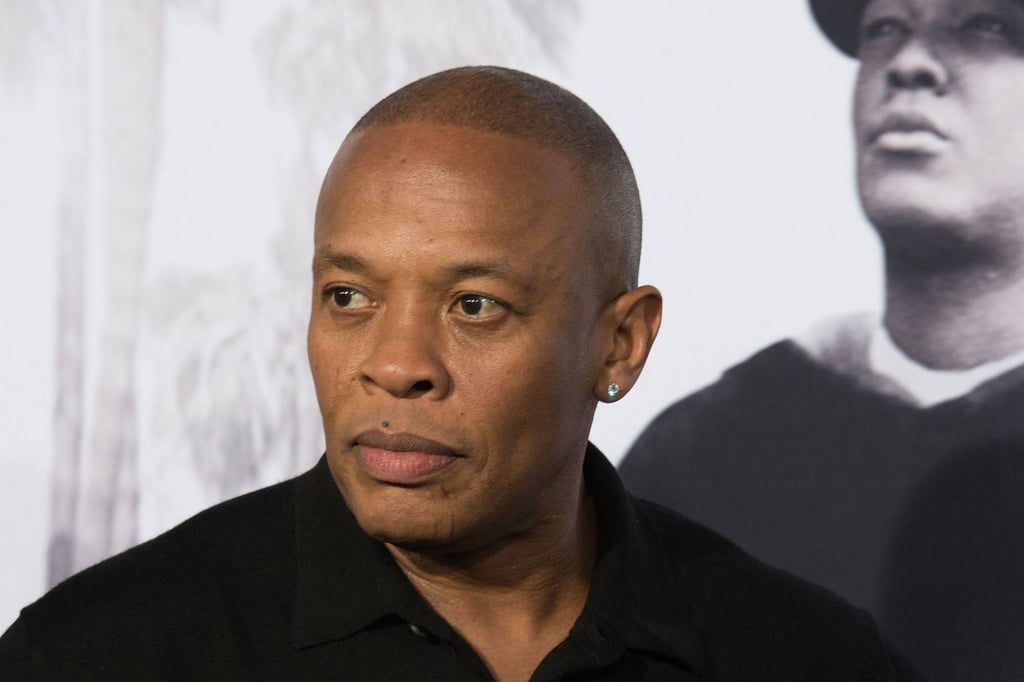 Dr Dre in August 2015 at the Straight Outta Compton premiere in Los Angeles. Photo: AFP Dr Dre in August 2015 at the Straight Outta Compton premiere in Los Angeles. Photo: AFP