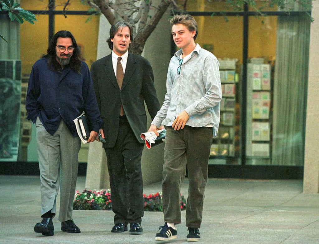 George DiCaprio (left) and Leonardo DiCaprio (right) in 1997 in Los Angeles. Photo: Getty Images