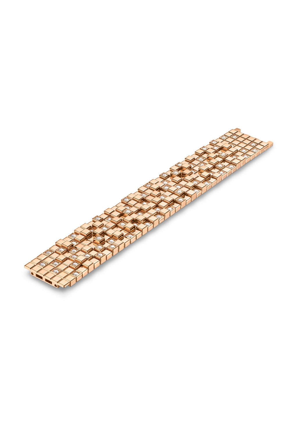 The different heights of each block in the choker and bracelet are reminiscent of a cityscape The different heights of each block in the choker and bracelet are reminiscent of a cityscape
