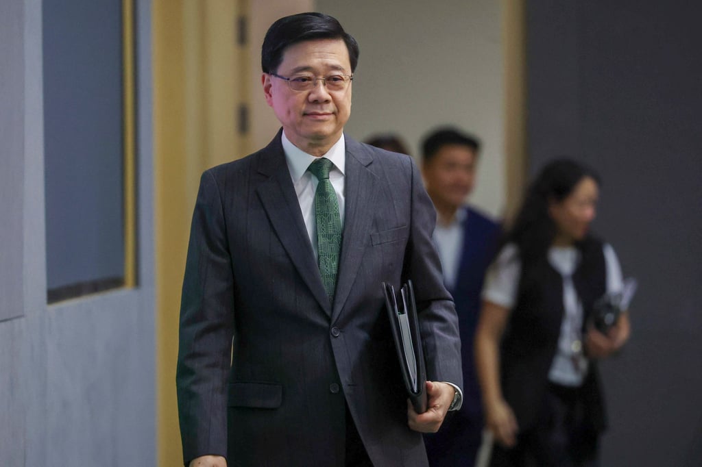 Chief Executive John Lee says the “one country, two systems” governing principle must be maintained to ensure Hong Kong continues to thrive. Photo: Edmond So Chief Executive John Lee says the “one country, two systems” governing principle must be maintained to ensure Hong Kong continues to thrive. Photo: Edmond So